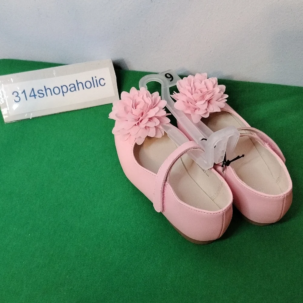Toddler Girls Pink Shoes With Flower
